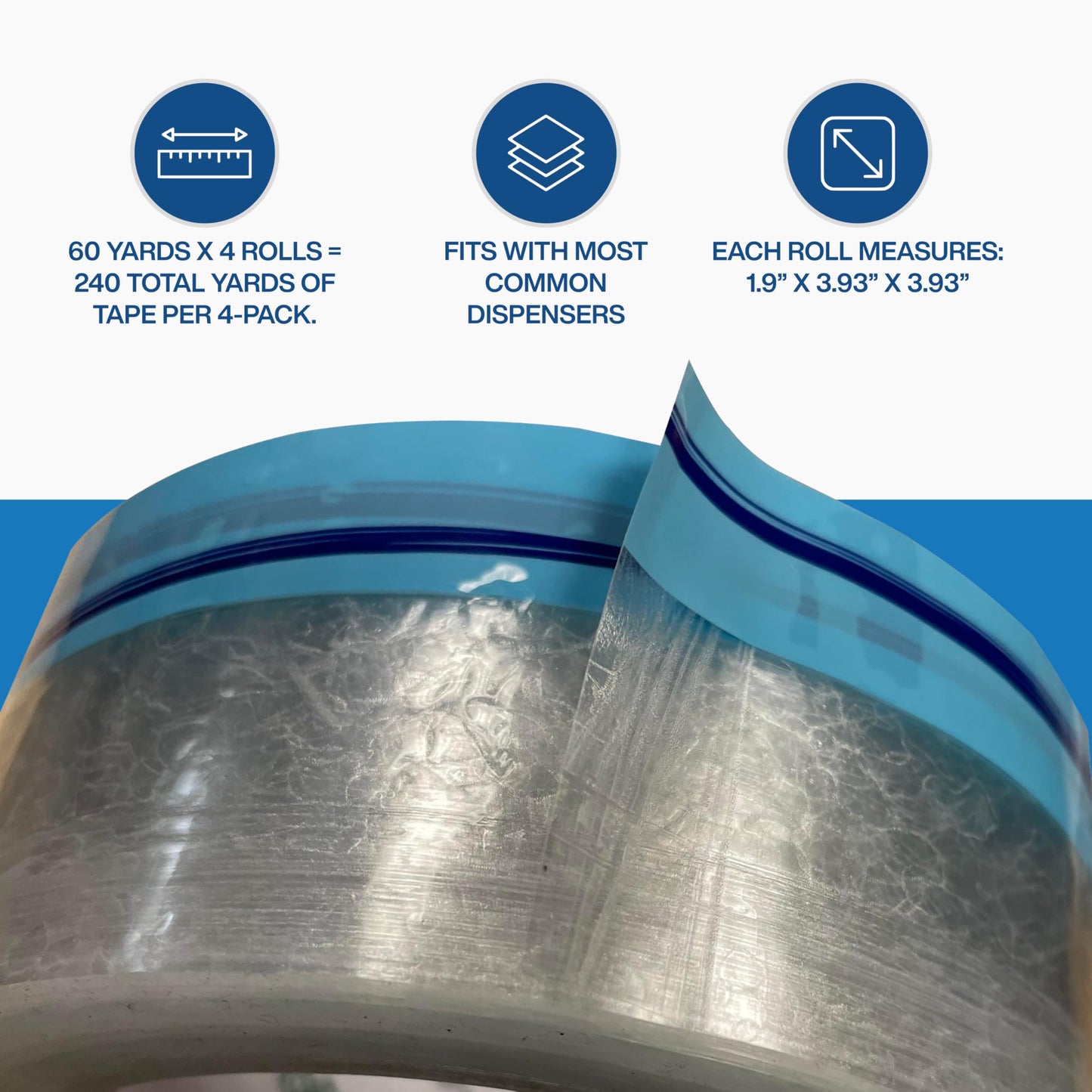 Wave Tape™ Easy End-Find Heavy Duty Packing Tape