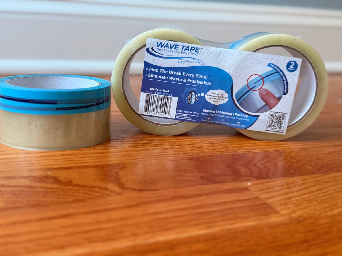 Wave Tape Easy End-Find Heavy Duty Packing Tape