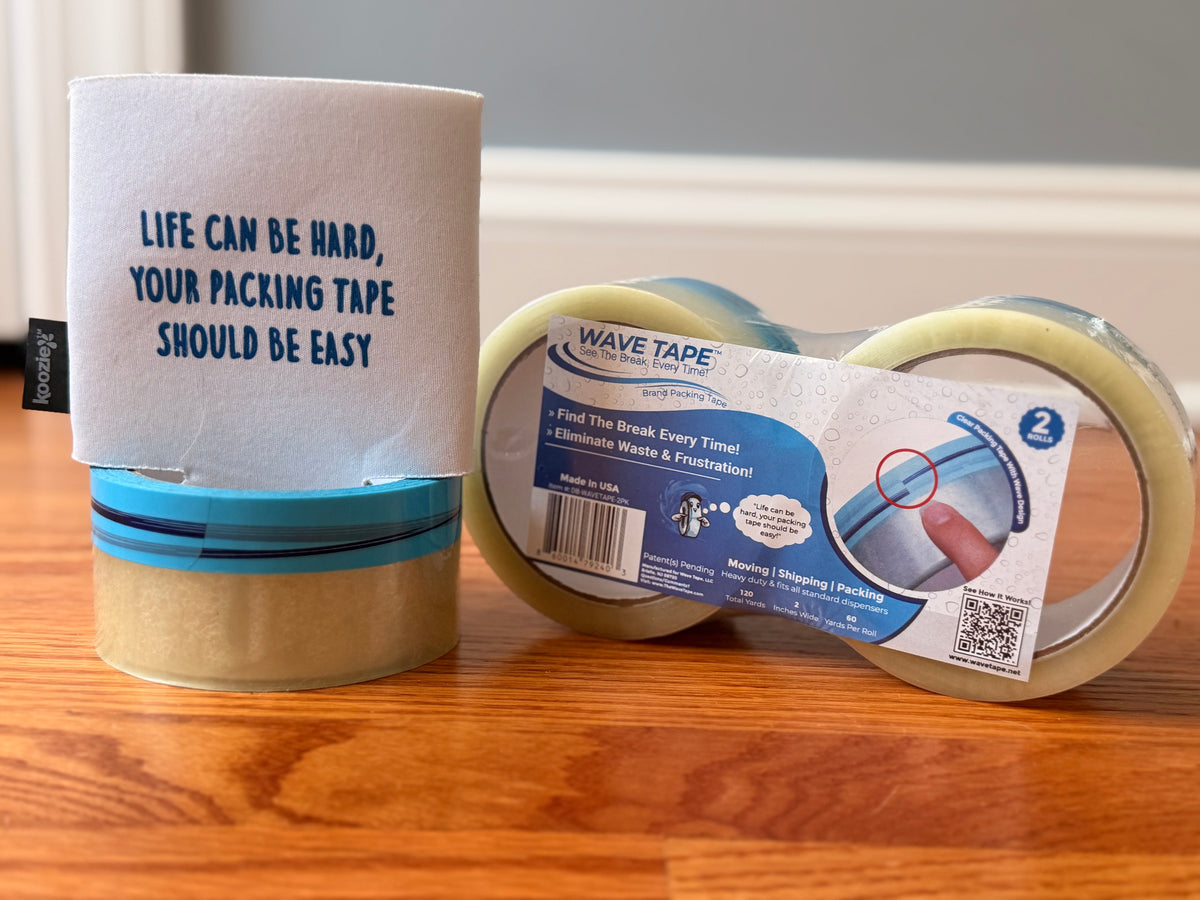 Wave Tape Easy End-Find Heavy Duty Packing Tape